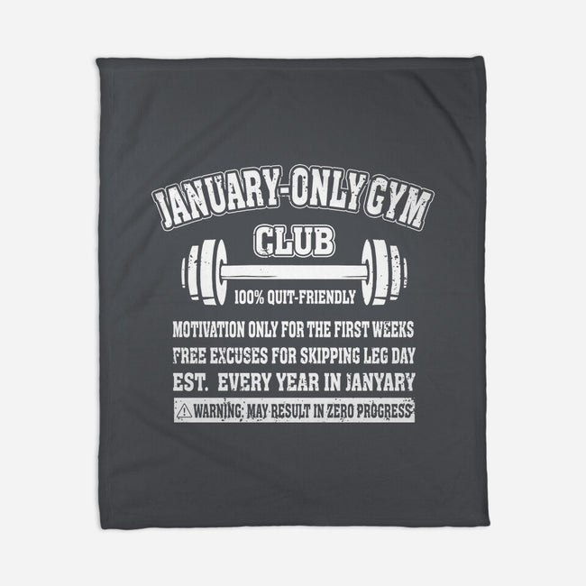 January Only Gym Club-None-Fleece-Blanket-erion_designs