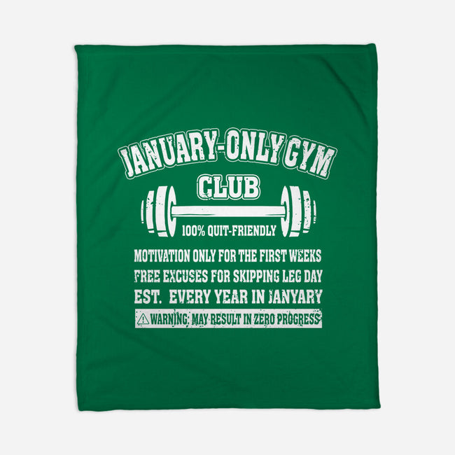 January Only Gym Club-None-Fleece-Blanket-erion_designs