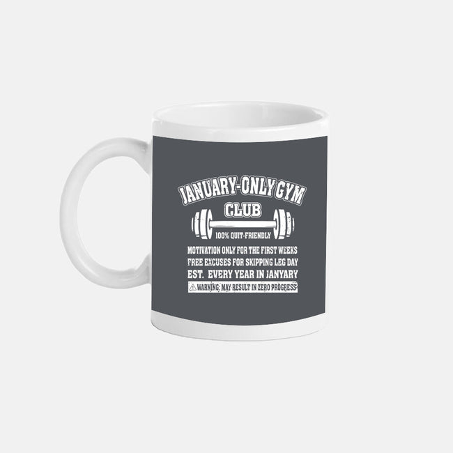 January Only Gym Club-None-Mug-Drinkware-erion_designs