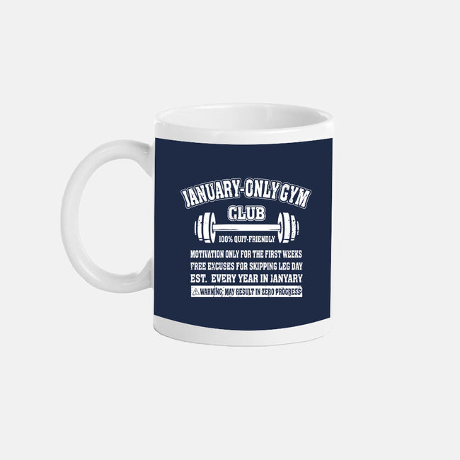 January Only Gym Club-None-Mug-Drinkware-erion_designs