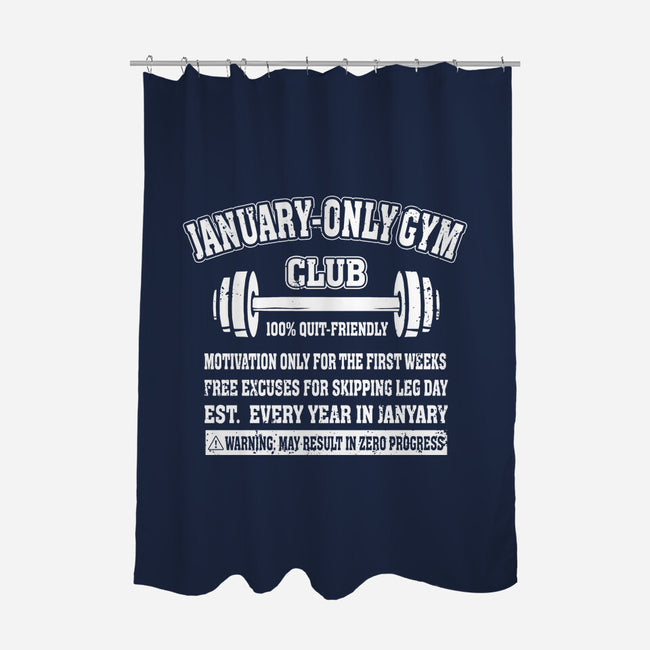 January Only Gym Club-None-Polyester-Shower Curtain-erion_designs