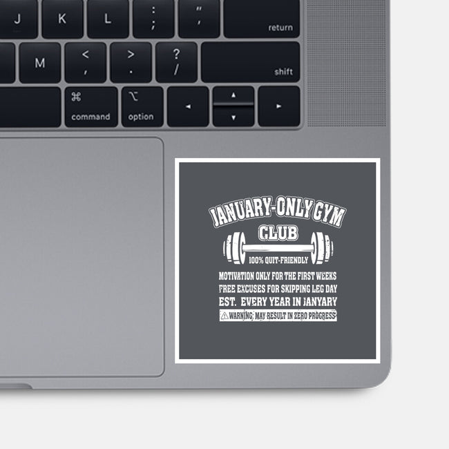 January Only Gym Club-None-Glossy-Sticker-erion_designs