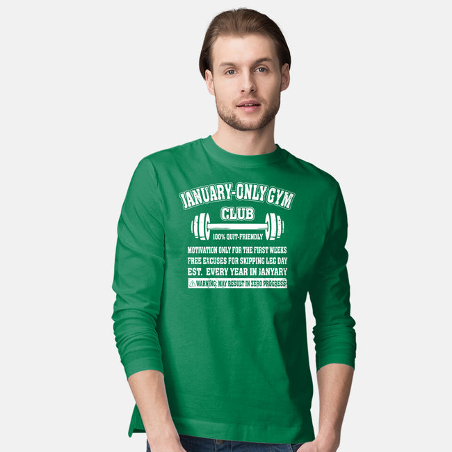January Only Gym Club-Mens-Long Sleeved-Tee-erion_designs