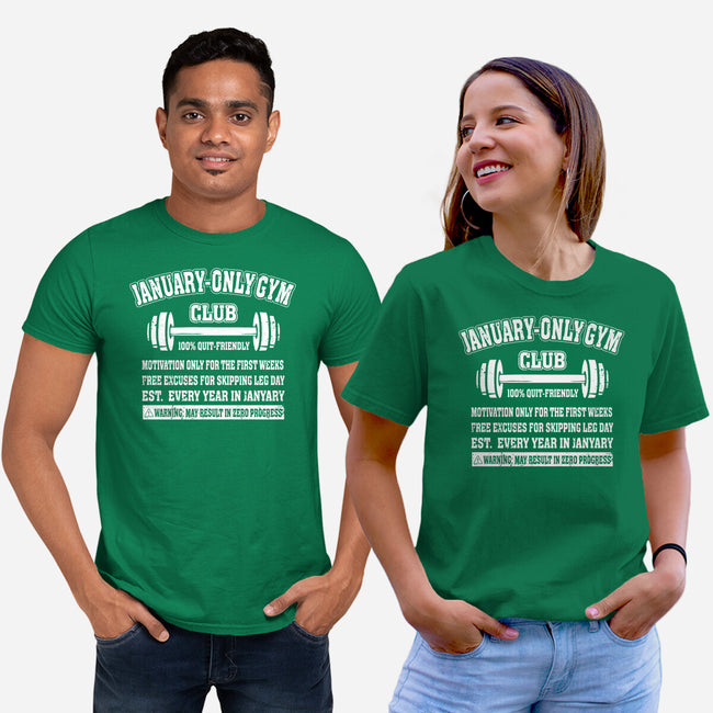 January Only Gym Club-Unisex-Basic-Tee-erion_designs
