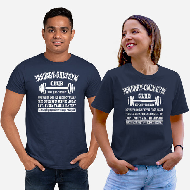 January Only Gym Club-Unisex-Basic-Tee-erion_designs