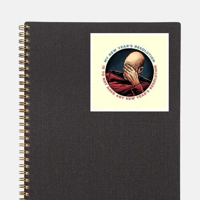 No New Year’s Resolution-None-Glossy-Sticker-glitchygorilla