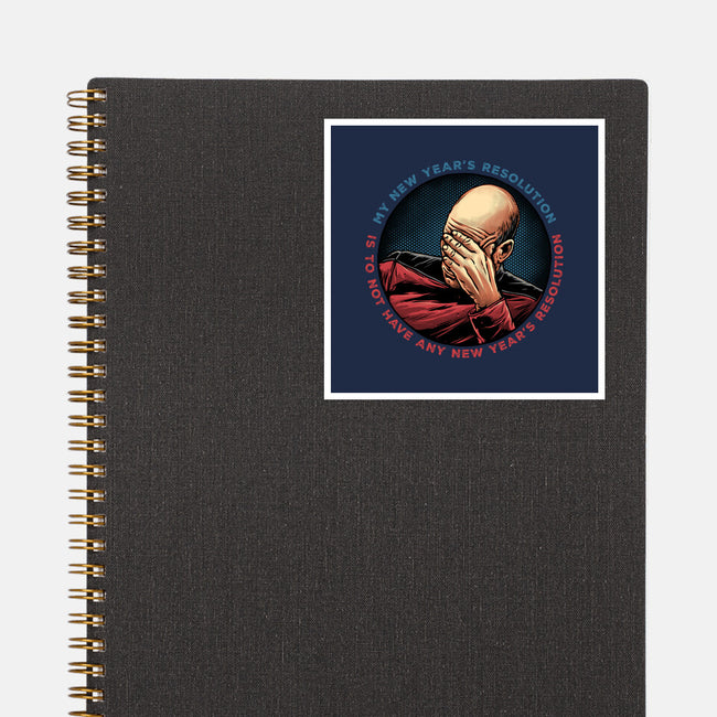 No New Year’s Resolution-None-Glossy-Sticker-glitchygorilla