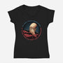 No New Year’s Resolution-Womens-V-Neck-Tee-glitchygorilla