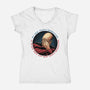 No New Year’s Resolution-Womens-V-Neck-Tee-glitchygorilla