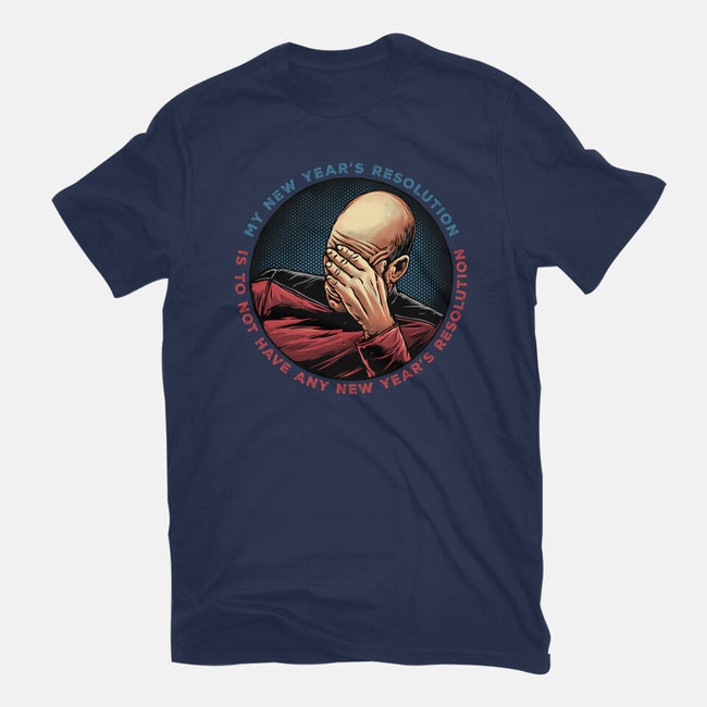No New Year’s Resolution-Womens-Fitted-Tee-glitchygorilla