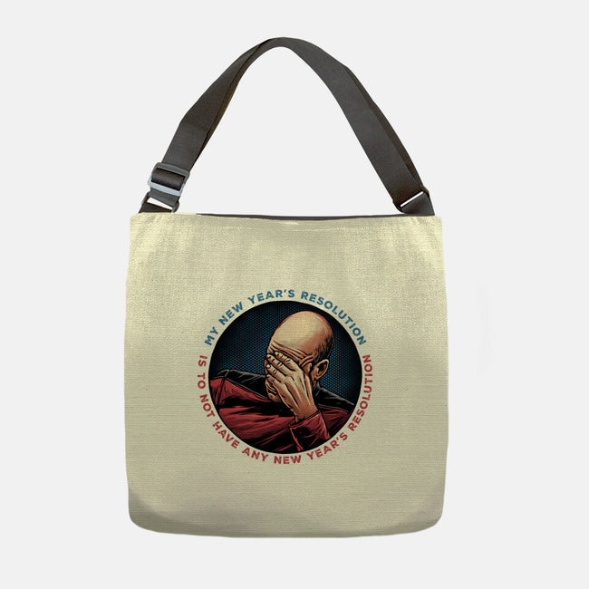 No New Year’s Resolution-None-Adjustable Tote-Bag-glitchygorilla