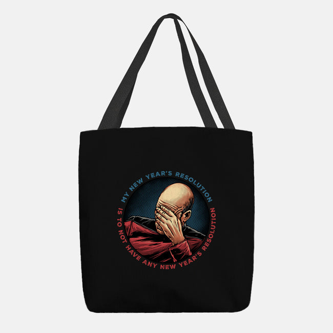 No New Year’s Resolution-None-Basic Tote-Bag-glitchygorilla