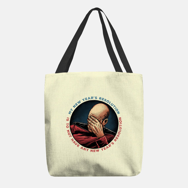 No New Year’s Resolution-None-Basic Tote-Bag-glitchygorilla