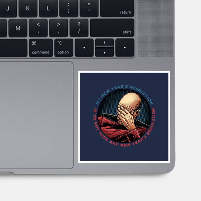 No New Year’s Resolution-None-Glossy-Sticker-glitchygorilla