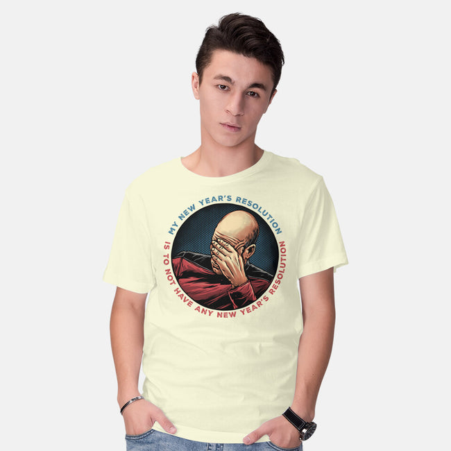 No New Year’s Resolution-Mens-Basic-Tee-glitchygorilla