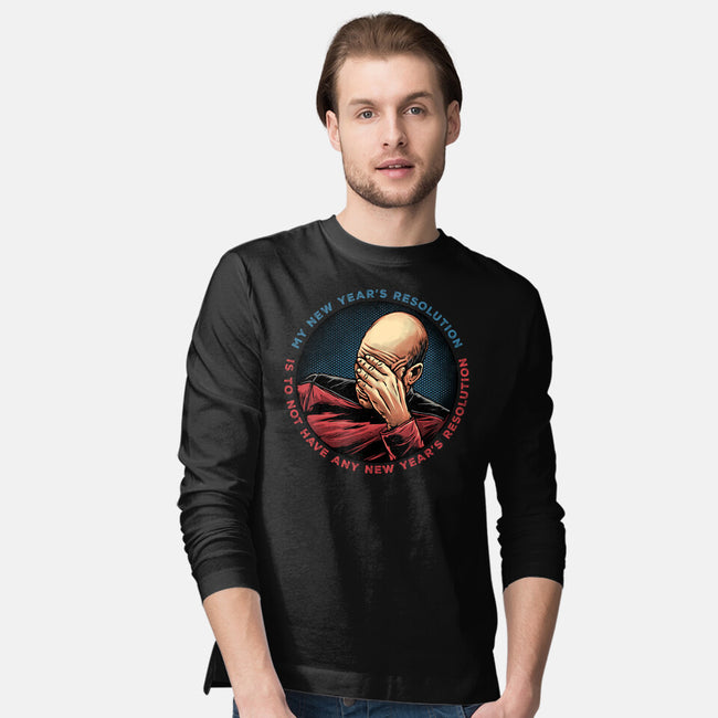 No New Year’s Resolution-Mens-Long Sleeved-Tee-glitchygorilla