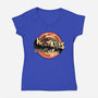 Stay Away From Hawkins-Womens-V-Neck-Tee-glitchygorilla