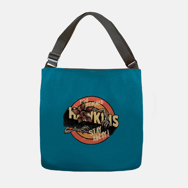 Stay Away From Hawkins-None-Adjustable Tote-Bag-glitchygorilla