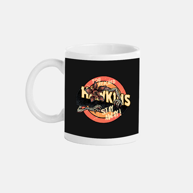 Stay Away From Hawkins-None-Mug-Drinkware-glitchygorilla