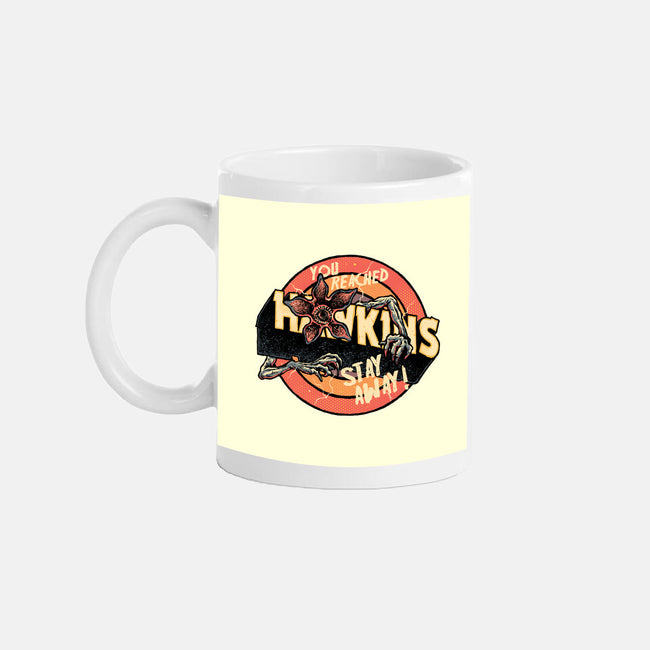 Stay Away From Hawkins-None-Mug-Drinkware-glitchygorilla