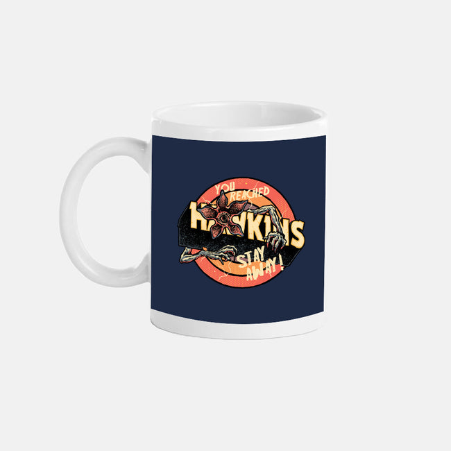 Stay Away From Hawkins-None-Mug-Drinkware-glitchygorilla