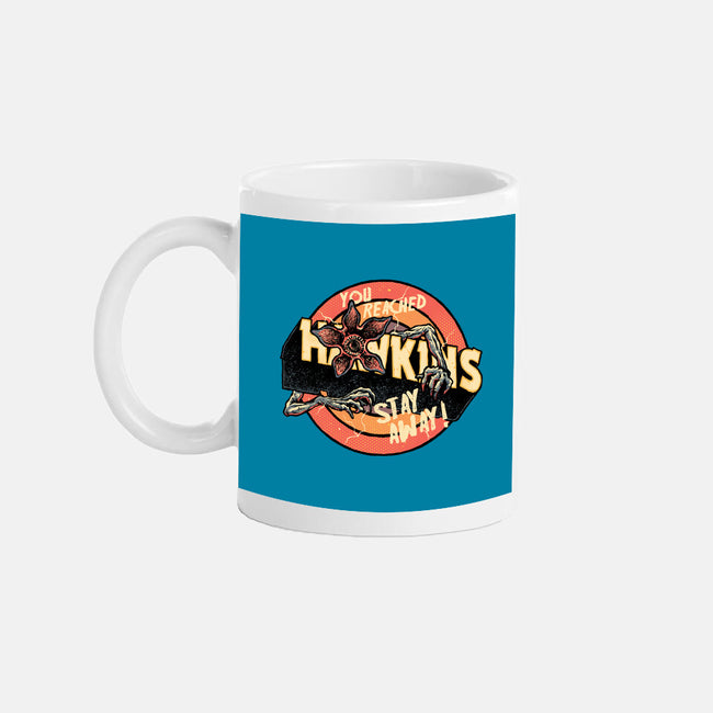 Stay Away From Hawkins-None-Mug-Drinkware-glitchygorilla