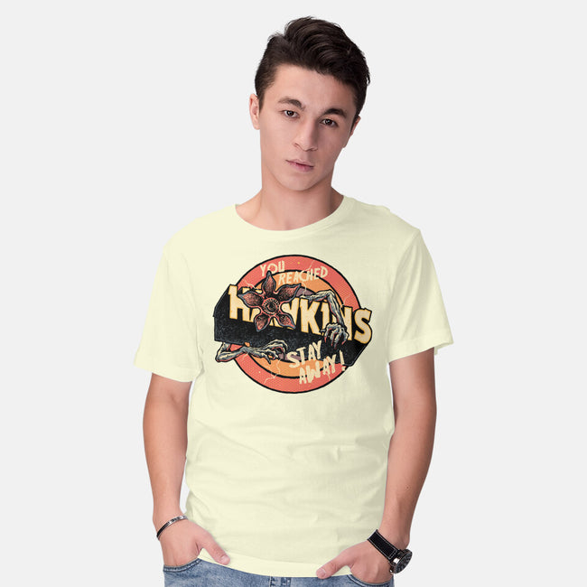 Stay Away From Hawkins-Mens-Basic-Tee-glitchygorilla