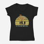 Let The End Times Roll-Womens-V-Neck-Tee-kg07