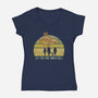 Let The End Times Roll-Womens-V-Neck-Tee-kg07