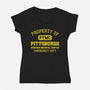 Pittsburgh Trauma Medical Center-Womens-V-Neck-Tee-kg07
