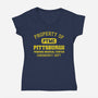 Pittsburgh Trauma Medical Center-Womens-V-Neck-Tee-kg07