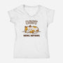 Busy Doing Nothing-Womens-V-Neck-Tee-kg07