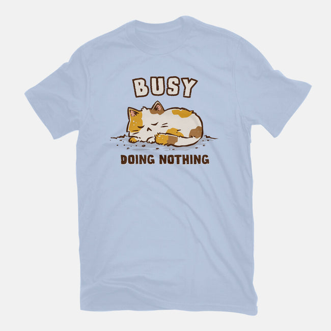 Busy Doing Nothing-Womens-Fitted-Tee-kg07