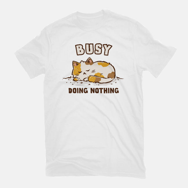 Busy Doing Nothing-Womens-Basic-Tee-kg07