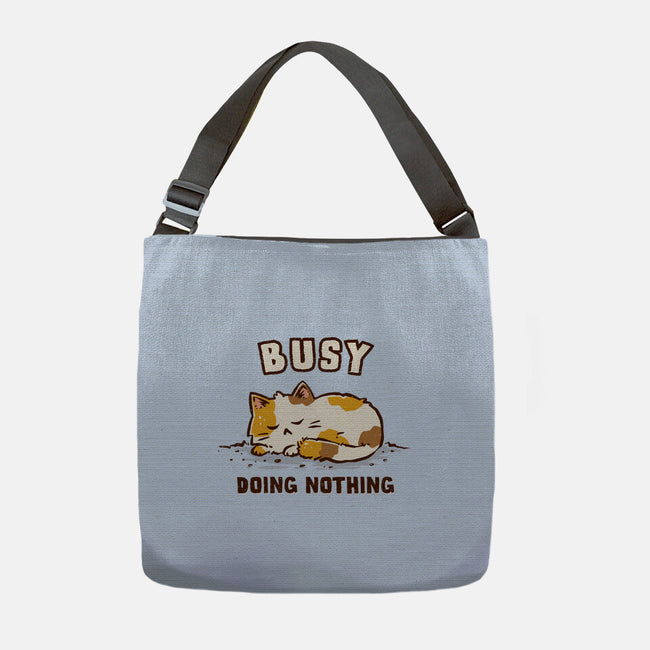 Busy Doing Nothing-None-Adjustable Tote-Bag-kg07