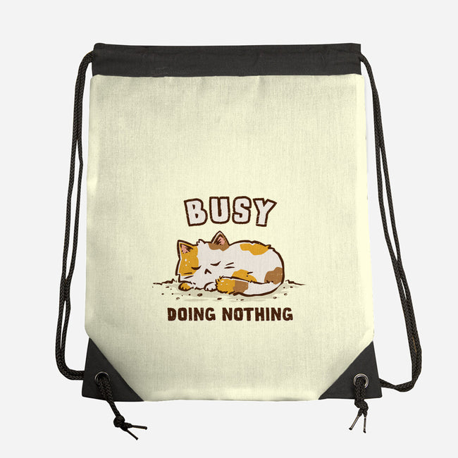 Busy Doing Nothing-None-Drawstring-Bag-kg07