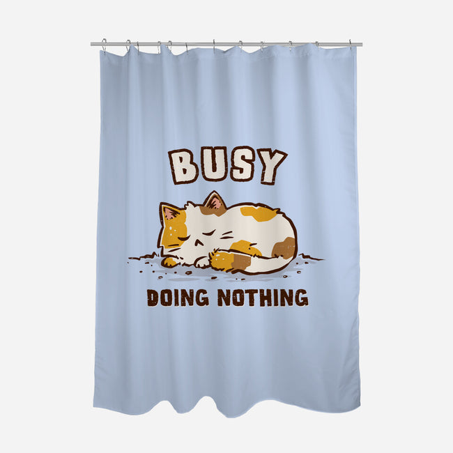 Busy Doing Nothing-None-Polyester-Shower Curtain-kg07