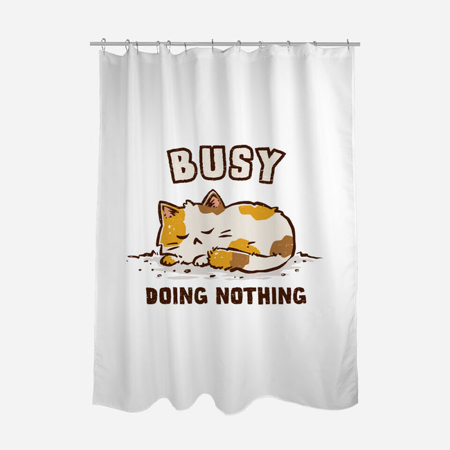 Busy Doing Nothing-None-Polyester-Shower Curtain-kg07