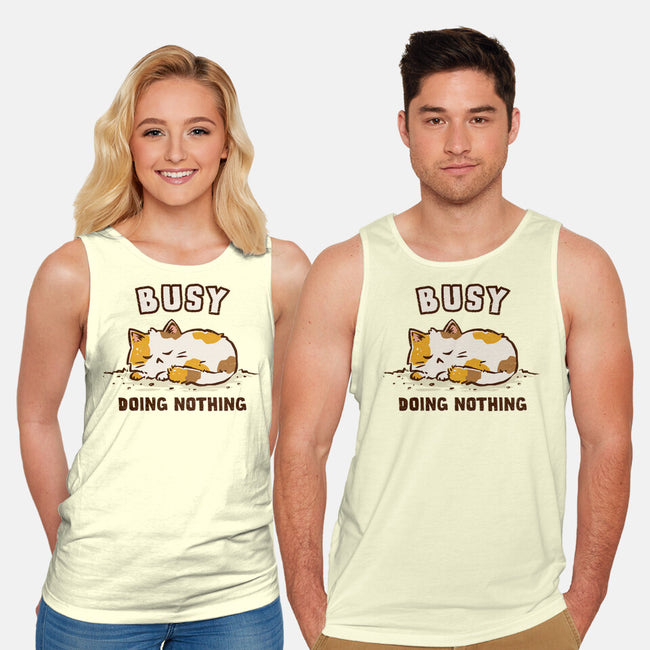 Busy Doing Nothing-Unisex-Basic-Tank-kg07