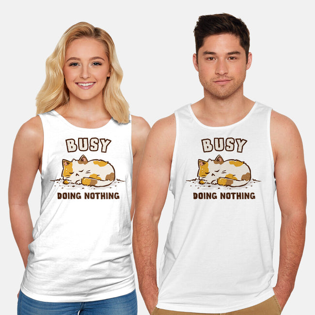 Busy Doing Nothing-Unisex-Basic-Tank-kg07