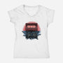 Strange Music-Womens-V-Neck-Tee-glitchygorilla