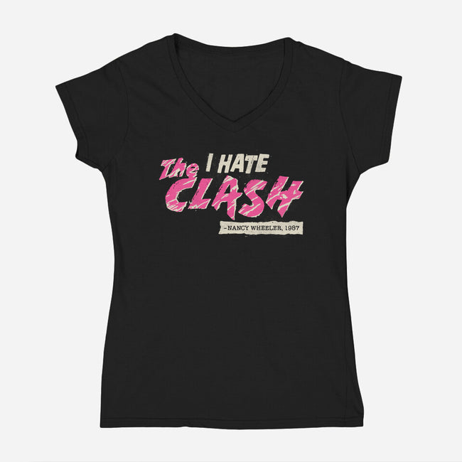 I Fought The Truth-Womens-V-Neck-Tee-paulagarcia