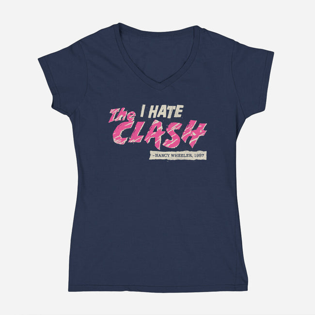 I Fought The Truth-Womens-V-Neck-Tee-paulagarcia