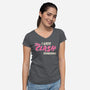 I Fought The Truth-Womens-V-Neck-Tee-paulagarcia