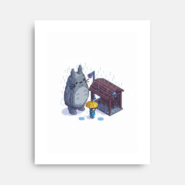 Voxel Forest Spirit-None-Stretched-Canvas-LILIVIA