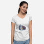Voxel Forest Spirit-Womens-V-Neck-Tee-LILIVIA