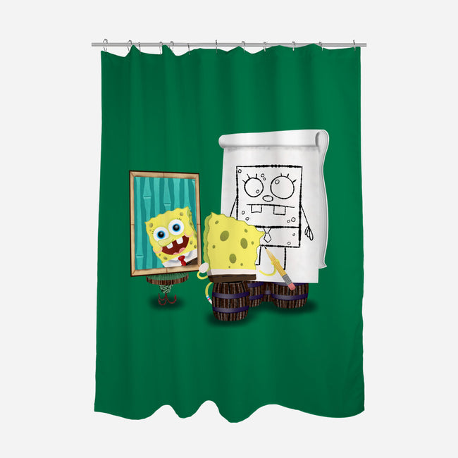 Me-Hoy-Mi-Noy-None-Polyester-Shower Curtain-DrawnByBryan