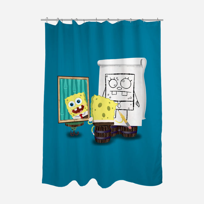 Me-Hoy-Mi-Noy-None-Polyester-Shower Curtain-DrawnByBryan