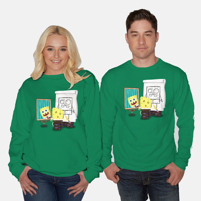 Me-Hoy-Mi-Noy-Unisex-Crew Neck-Sweatshirt-DrawnByBryan