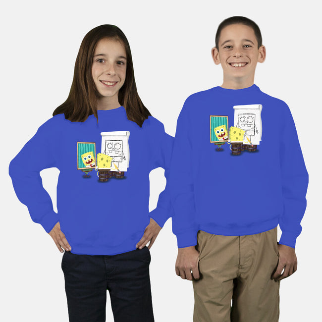 Me-Hoy-Mi-Noy-Youth-Crew Neck-Sweatshirt-DrawnByBryan